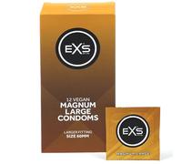 EXS | Préservatifs Magnum | Lubrifiés en Latex Naturel et en Silicone | Grand Format | Végan | Lot de 12
