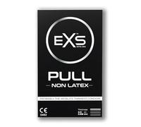 EXS Pull Sans Latex Préservatifs Ultra-Fins Taille Standard - Paquet de 3 | Sans latex, ultra-fin, lubrifié, réservoir, vegan PETA, marquage CE.