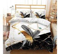 EXSANLIEAY Housse de Couette 220x240 cm Plume Parure de Lit 220x240 Dessin Animé Housses de Couettes 3D Imprimé Microfibre Parure de Lit avec Fermeture Éclair et 2 Taie d'oreiller 65x65cm