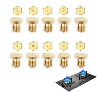 Exsbtay 10 Pièces Gicleur gaz Butane Universels,kit de conversion de gaz GPL,2×0.5mm, 2×0.87mm, 2×1.02mm, 4×0.7mm Bouteille Universel pour Bruleur Gaz