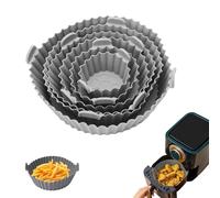 Exsbtay 6 Pièces Accessoire Air Fryer, Moule Silicone Air Fryer Accessoires, Silicone Pot pour Airfryer, panier friteuse accessoires de air fryer, Micro-ondes, Four