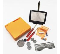 EXSEK Boîtier de rechange compatible avec Nintendo Gameboy Advance SP (Orange)