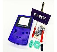 Exsek Complète Les Pièces de Rechange Boîtier Shell Pack pour Nintendo Gameboy Série GBC T Blue