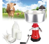 EXSHUING Centrifugeuse À Crème De Lait, Séparateur Électrique De Crème 80 L/H, Bol En Acier Inoxydable De 12 L, Écrémeuse Centrifuge Rapport D'Épaisseur De Crè-me Réglable De 1:4 À 1:10