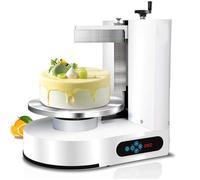 EXSHUING Machine À Glaçage, Robot Pâtissier Automatique Avec Moteur Cuivre Pur 200w, Vitesse Variable 60-320 Tr/Min, Écran Tactile Lcd, Pour Gâteaux 10-30 Cm (4-12 Pouces), Usage Boulangerie(White)