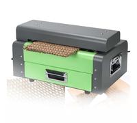 EXSHUING Machine De Fabrication De Papier d'emballage Alvéolaire, Broyeur De Blocs Expansifs Kraft, Largeur De Coupe 325 Mm, 3 M/Min, Transforme Le Carton en Rembourrage pour Objets Fragiles