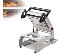 EXSHUING Machine De Scellage De Barquettes Manuelle Professionnelle, Corps En Acier Inoxydable De Qualité Commerciale, Avec Contrôle De La Température, Largeur De Film 260 * 180 Mm