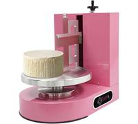 EXSHUING Machine Électrique À Étaler Le Beurre, Lisseuse À Crème Avec Moteur 200w, Vitesse Réglable 60-320 Tr/Min, Racle En Acier Inox 304, Pour Gâteaux 10-30 Cm (4-12 Pouces), Boulangerie(Pink)