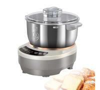 EXSHUING Pétrisseur Électrique Pour La Fabrication Du Pain, En Acier Inoxydable Avec Minuterie Et Fonction De Levage Intégrée. Disponible En Deux Capacités : 5 L Et 7 L. Bol Amovible(5L)
