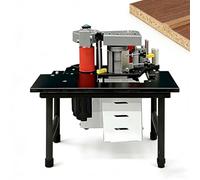 EXSHUING Plaqueuse De Chants Portable De 1200 W Pour Chants Droits Et Courbes, Utilisable En Mode Portable/Sur Table, Encollage Double Face Et Chauffe Rapide, Hauteur De Chant : 7 À 60 Mm(Black)