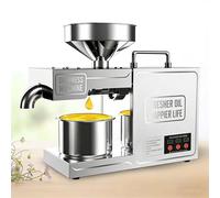 EXSHUING Presse À Huile Électrique, Extracteur Automatique À Chaud Et À Froid À Haut Rendement, Qualité Commerciale 820 W Pour Arachides, Sésame, Tournesol, Noix, Capacité De 4 À 6 Kg/H