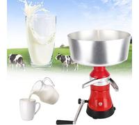 EXSHUING Séparateur Centrifuge Électrique Lait/Crème De 80 L/H - Machine À Séparer Le Lait Cru Ou Entier En Crème Et Lait Écrémé, Réservoir De 12 L, Lait Écrémé À 0,05% De Matières Grasses