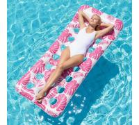 Exsink Flotteur de Matelas Gonflable Piscine Adulte,Hamac Gonflable | Matelas Piscine Gonflable,Fauteuil Gonflable de Piscines,Radeau Flottant Piscine avec Trous,Rangée Flottante Surf Eau Jouet