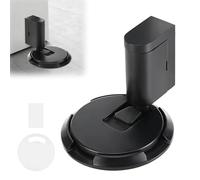 Exsink Magnétique en Métal Butée de Porte, Butée de Porte au Sol Avec loquet Auto-adhésif 3M, vis Dissimulées,Stop-Porte Adhésif Pour Tous les Sols durs, Assurer la Protection de nos Portes（Noir）