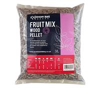 Exstream Granulés pour barbecue 3 L - 8 espèces - Pour une utilisation avec les fumoirs électriques Ninja jusqu'à 30 sessions de cuisson et les fours à pizza Ooni (mélange de fruits)