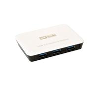 Exsys EX-1123-N - USB 3.2 Gen 1 (3.1 Gen 1) Type-A - 5000 Mbit/s - noir - blanc - IEEE 802.3,IEEE Exsys