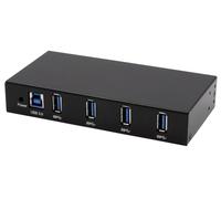 Exsys EX-11234HMS 4 Port USB 3.2 Gen 1 HUB Din-Rail Kit und Wand VIA VL811+ Chipset