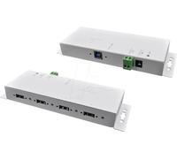 EXSYS EX-1183HMVS-2W Hub Industriel, 4 Ports USB 3.0, 15 KV EDS, Blanc