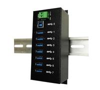 EXSYS EX-1187HMVS hub & concentrateur 5000 Mbit/s Noir - Hubs & concentrateurs (USB 3.0 (3.1 Gen 1) Type-A, 5000 Mbit/s, Noir, Metal, CE / FCC / RoHS / WEEE, 40 V)