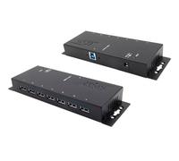 Exsys Hub métallique USB 3.2 Gen1 EX-1188HMS-3 – 7 ports, protection contre surtensions ESD 15 kV