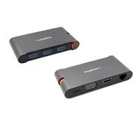 EXSYS EX-1220HM USB 3.2 Gen1 C-HUB 7 Ports pour Ordinateur Portable, Matebook et MacBook