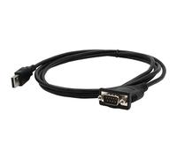 EXSYS EX-13001 câble Série Noir 1,8 m USB Type-A RS-232
