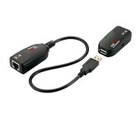 EXSYS EX-1441-2 Network Transmitter & Receiver Noir prolongateur réseau - Prolongateurs réseau (Network Transmitter & Receiver, 50 m, Cat5,Cat6, Noir)