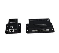 EXSYS EX-1446 - Hub USB 2.0, 4 ports, rallonge, Cat5/6, métal, 50 m.
