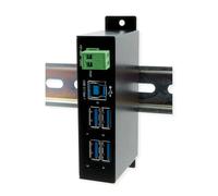 Exsys Hub USB géré EX-1504HMS métallique 4 ports USB 3.2 Gen1 Protection surtensions 15 kV EDS
