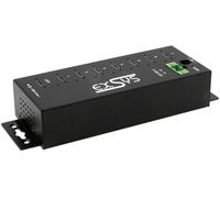 EXSYS EX-1537HMVS Hub métallique USB-C 3.2 Gen 1 à 7 Ports géré avec Protection Contre Les surtensions 15 KV EDS