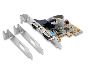 EXSYS EX-44082 Carte PCI Express x1 2X série RS-232