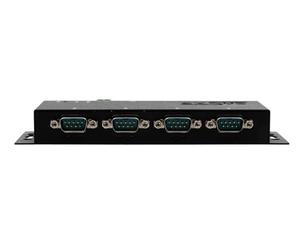 EXSYS EX-6124-2 Ethernet vers 4 x RS-232/422/485, avec Bloc d'alimentation 12 V/3 A