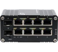 EXSYS GmbH Mini 8+2-Port Industrial Gigabit Switch, Web-Managed (EX-62035M-SFP)