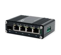 Exsys Switch mini PoE+ SFP ou bloc d'alimentation industriel rail DIN ・Switch・1 Gbps (EX-62020POE-SFP)