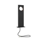 Ext 230v Borne Lumineuse Ivo 5,5w 530lm 3000k Ip65 Aluminium Anthracite