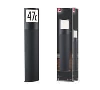Ext 230v Borne Lumineuse Padea Numéro Maison 8,5w 1200lm 3000k Pir Ip44