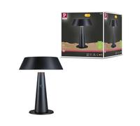 Ext Solaire Lampe À Poser Soala 2,1w Usb-C 320lm 2700k 3sd Noir Ip44