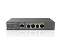 EXT1105P - Commutateur - non géré - 4 x 10/100/1000 (PoE+) + 1 x 10/100/1000 (entrée PoE+) - de bureau, fixation murale - PoE+ (60 W)