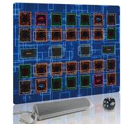 Extalas Tapis de Jeu Yugioh, 2 Joueurs, dés rares en édition limitée et Sac de Rangement Gratuit Master Rule Duel Field Zones, Grand Tapis de Jeu de Cartes (Basic2)