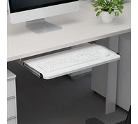 Extarvan Support De Clavier Coulissant Stable,Tablette Coulissante Clavier Fixation,Fixation Facile Hauteur,Facile à Glisser,Charge 25 Kg,pour Pc Bureau Domicile