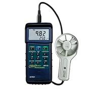 Extech 407113 Anémomètre Ailette Métal CFM, Vélocité et Débit