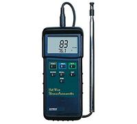 Extech 407123 Anémomètre À Fil Chaud Robuste - Mesure De La Vitesse De L'Air, Du Débit D'Air Et De La Température Avec Sonde Télescopique Et Maintien Des Données