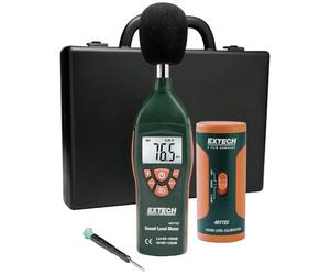 Extech 407732-KIT Kit De Sonomètre Basse/Haute Gamme | Type 2 ANSI/IEC 651, double plage, calibreur 94dB inclus, maintien données, maintien max, mallette