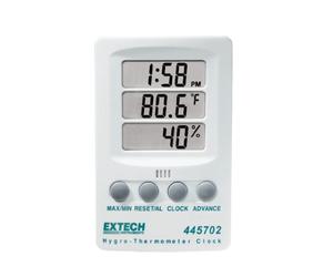 Extech 445702 Indicateur D'Humidité Relative/Température Avec Horloge