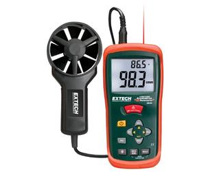 Extech AN200 Mini thermo-anémomètre CFM/CMM avec thermomètre infrarouge intégré