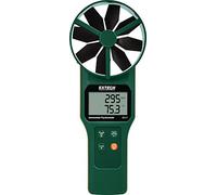 Extech AN310 Anémomètre/Psychromètre À Girouette CFM/CMM | Vélocité air, débit air, HR, bulbe humide, point rosée, ailette 4po, min/max, maintien, mallette