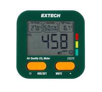 Extech CO270 Mesureur Qualité Air CO2 sur Piles | CO2, humidité, point rosée, temp, pile 6 mois (1an ECO), rappel pic/moy 24h, alarme, antivol