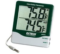 Extech Digit Thermomètre -401014 | Chiffres 1po, câble capteur étanche 9,6pi, montage mural, support bureau, pile AAA, frigo/serre