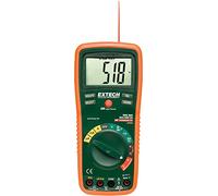 Extech EX470A Multimètre Professionnel True RMS 12 Fonctions avec Thermomètre Infrarouge Intégré, Testeur de Capacité, Fréquence et Température de Type K, Protection CAT III 600V