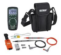 Extech EX505A Heavy Duty True RMS Multimeter (6000 count) | CA/CC jusqu'à 1000V, courant, résistance, capacité, fréquence, Type K, IP67, chute 2m, sangle magnét.